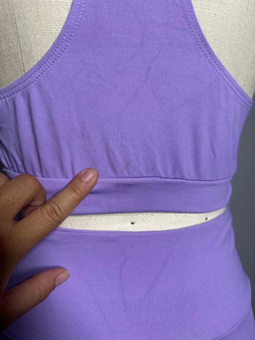 Maristella Citelli Lavender Workout Gym Set Size Small